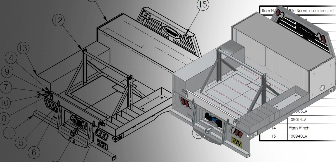 Customized Pick-Up Truck Bed Design & Manufacturing Documentation