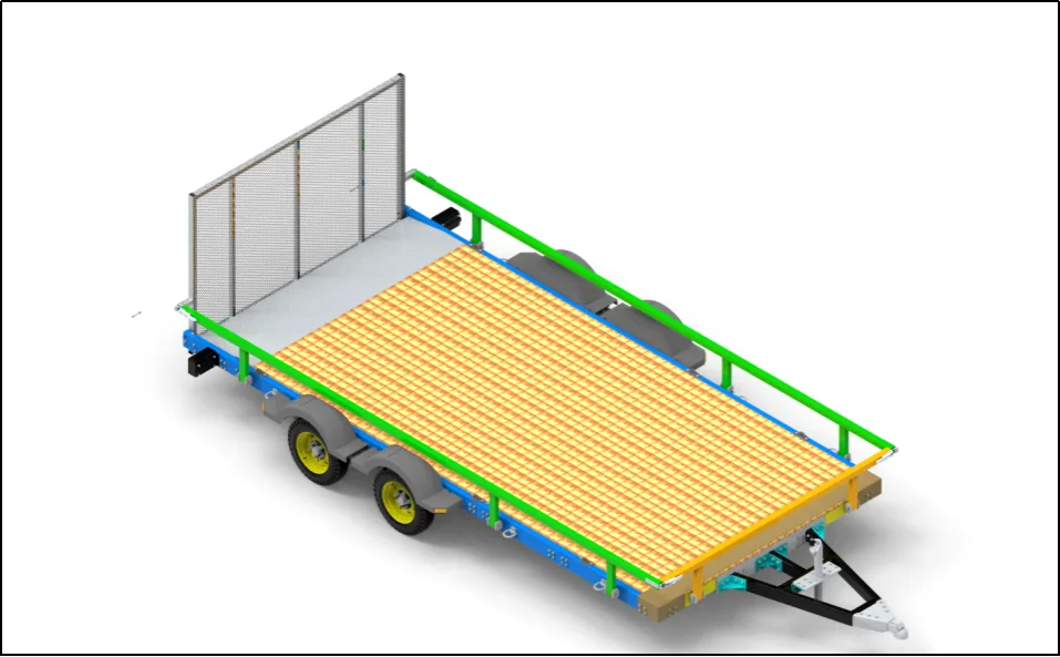 Modular Pickup Towed Trailer Design & Manufacturing Documentation - Project Image 1