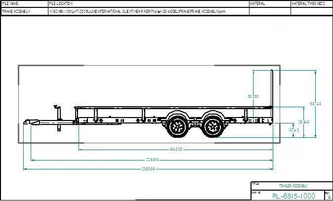 Modular Pickup Towed Trailer Design & Manufacturing Documentation - Project Image 2
