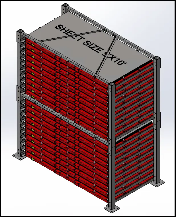 5 × 10 Sheet Storage Rack Design & Fabrication Support - Project Image 1