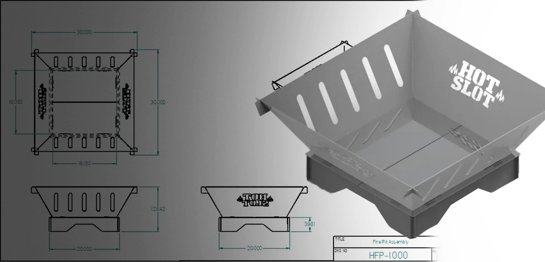 Tab and Slot Fire Pit Design & Manufacturing Documentation